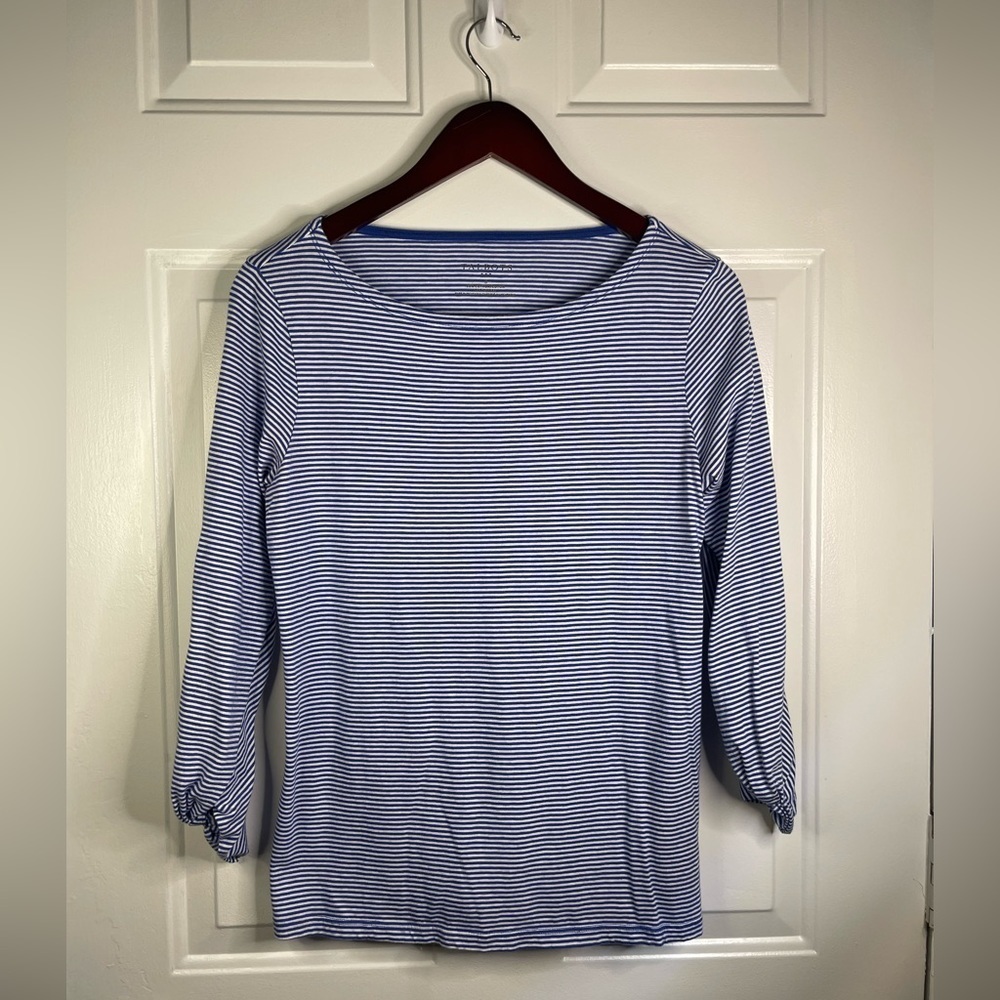 Talbots stripped‎ basic top. Size small
